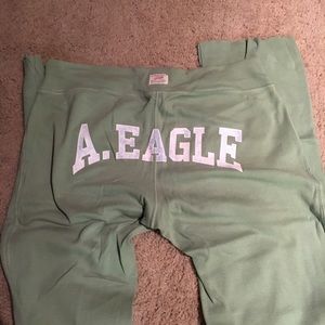 American eagle light green sweat pants size XS